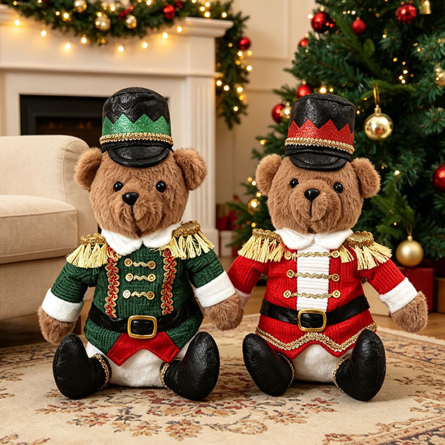 Nutcracker Figurine - Świąteczna lalka w kształcie żołnierza, miękka