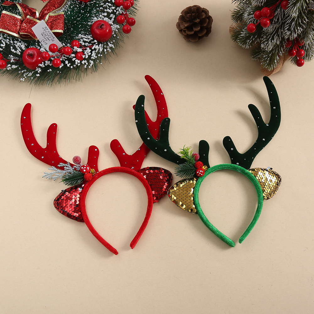 1 sztuka: świąteczna opaska do – Reindeer Antlers Headband recenzja i cena