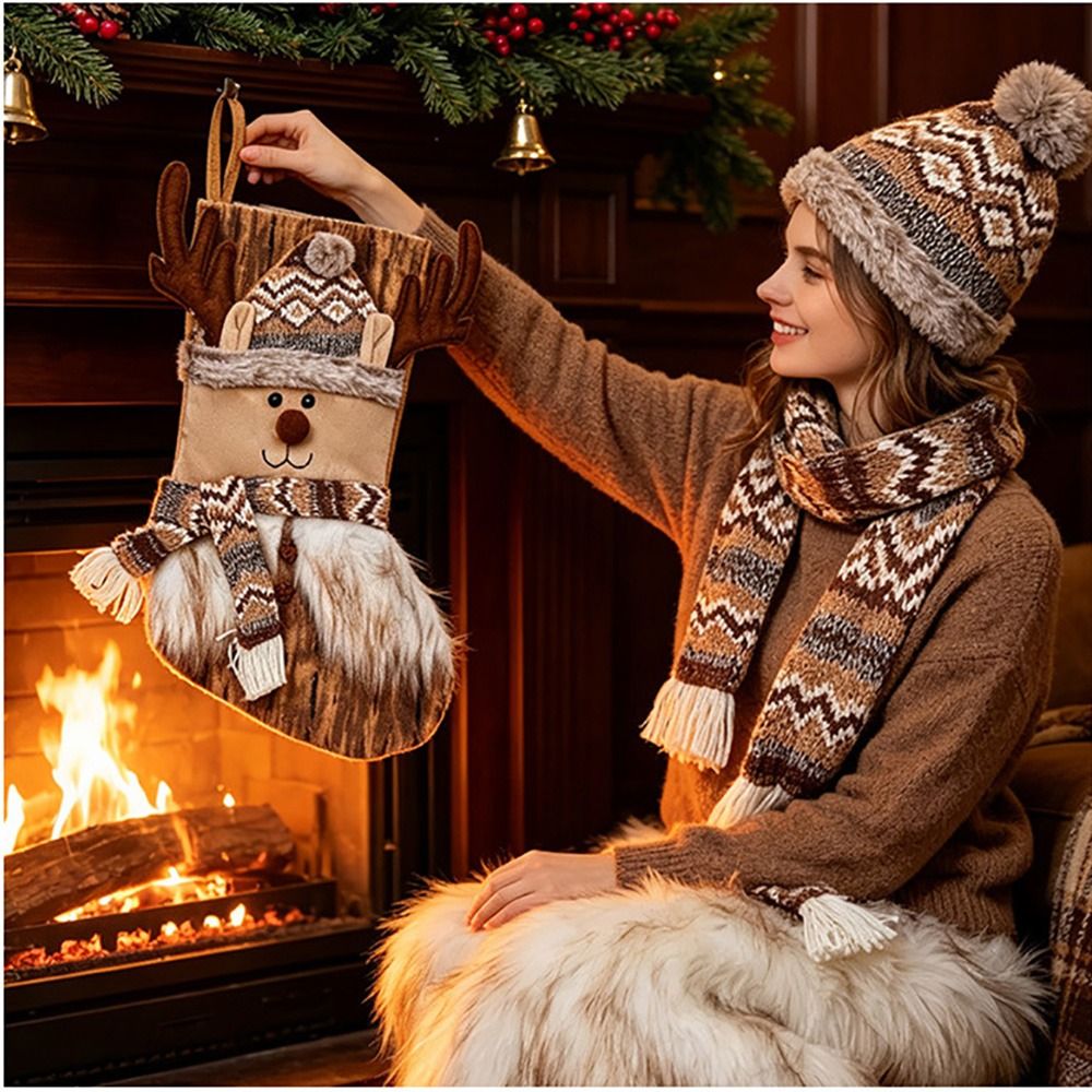 Świąteczne skarpety z motywami – Christmas Stocking Hanging recenzja i cena