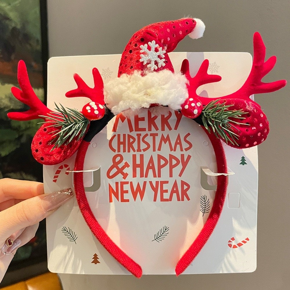 Opaska na głowę z czerwonego a – Reindeer Antlers Headband recenzja i cena