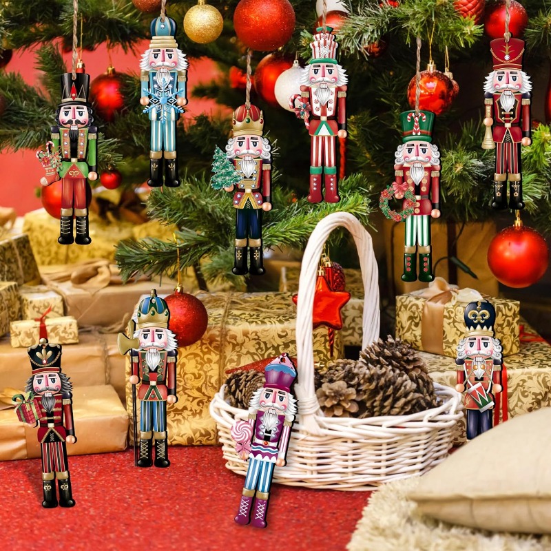 12/16 szt. drewnianych zawiesz – Nutcracker Figurine recenzja i cena